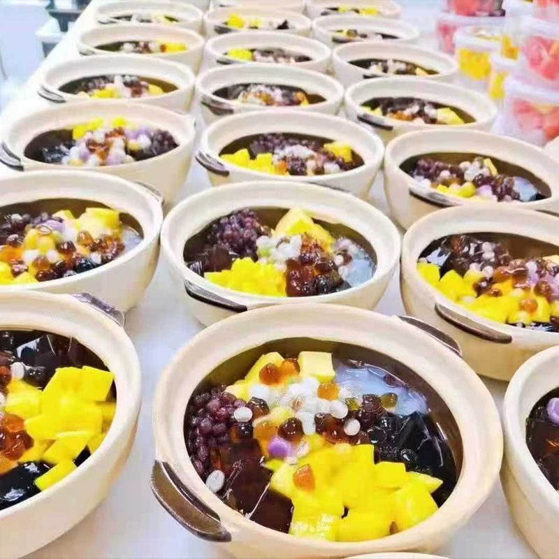 Rice Casserole Disposable Take-Out Packing Casserole Abalone Abalone Juice Rice Milk Tea Pot Ceramic Take-Out Pot - Image 5